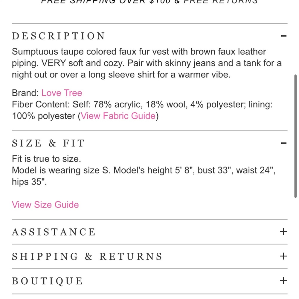 Anthropologie Sherpa vest - Picture 4 of 10